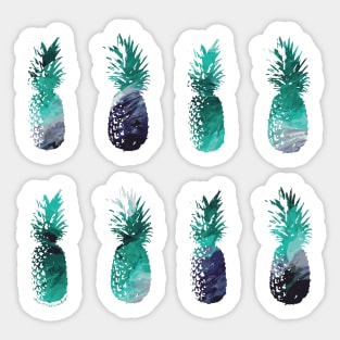 Pineapple Paint Design Sticker